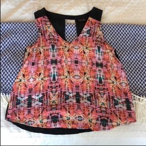 Colorful tribal print boho tank